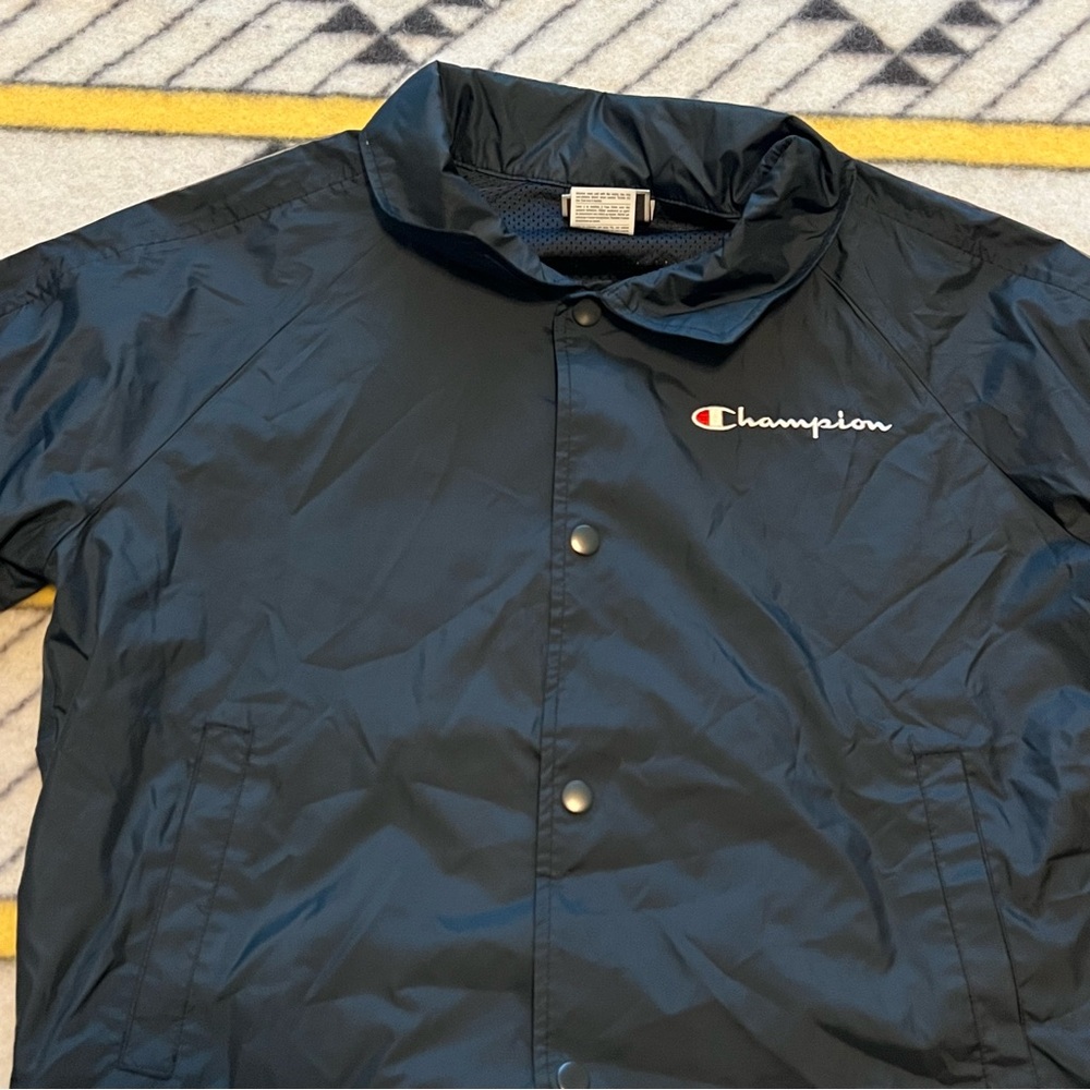 Champion Cropped Nylon Button Down Jacket - image 6